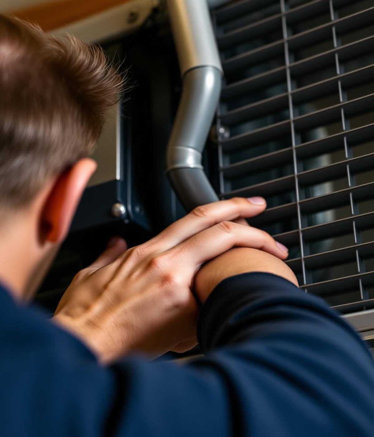 Glendale technician installing a modern heat pump